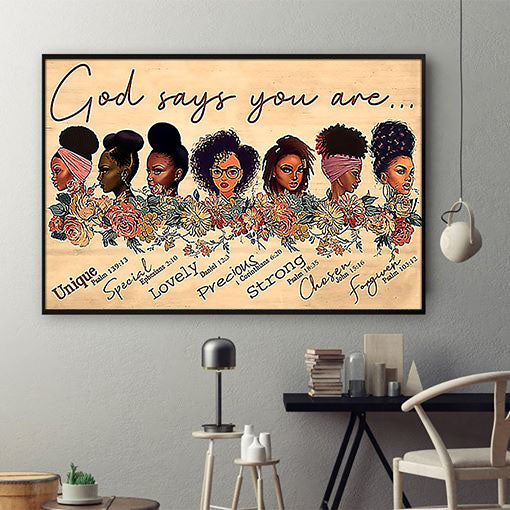 Nice African Poster Unique Melanin Poster Art Print African Girl Black King Wall Artistic Wall Decor At Home