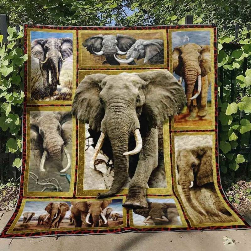 Elephant Ver15 Blanket TH1507 Quilt