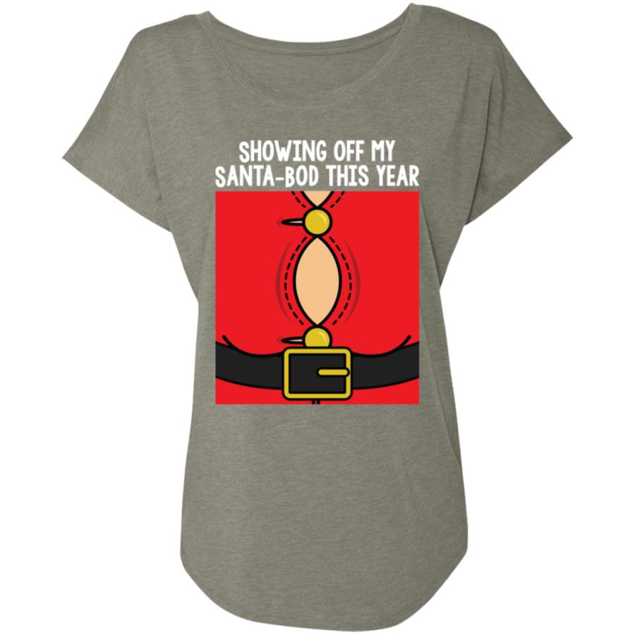 Showing Off My Santa-Bod This Year Ugly Christmas Women’s T-Shirt