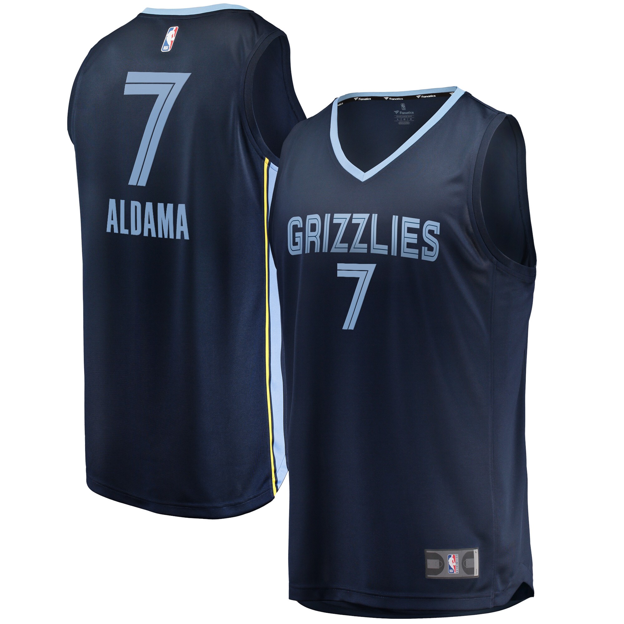 Santi Aldama Memphis Grizzlies Branded Fast Break Replica Jersey – Icon Edition – Navy