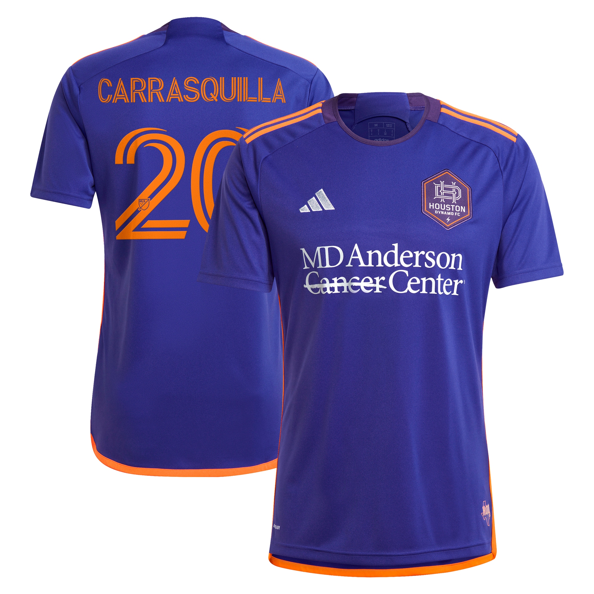 Adalberto Carrasquilla Houston Dynamo FC 2024 Still Holdin' Replica Player Jersey  Purple