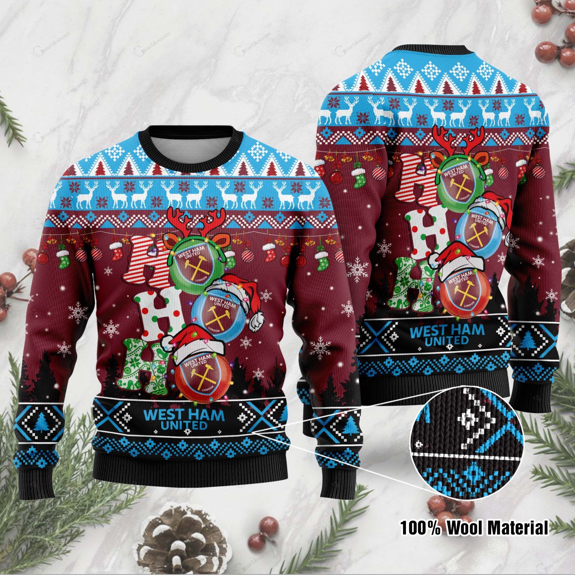 West Ham United Ugly Sweater 05 M1BTH0040