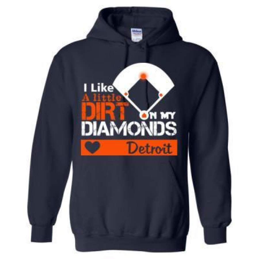 AGR Detroit Tigers I Like A Little Dirt On My Diamonds – Heavy Blend™ Hooded Sweatshirt