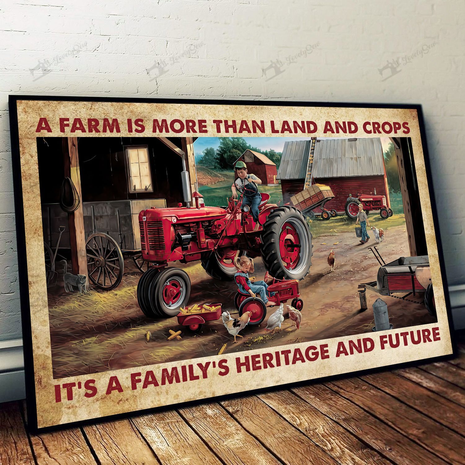 TRK20092401 A Farm Is More Than Land And Crops Poster Poster Art Design