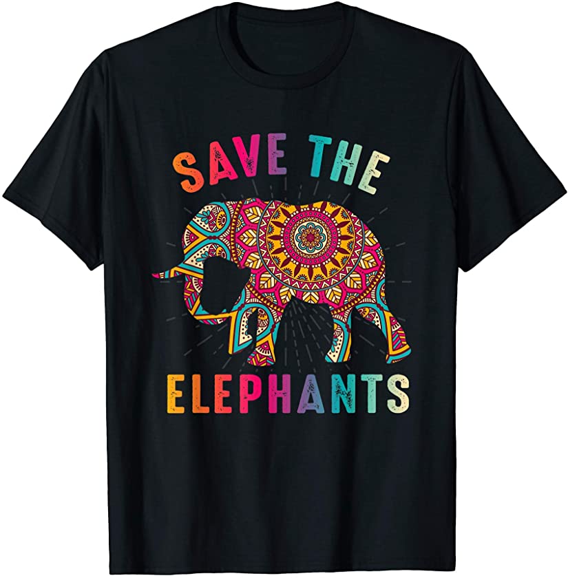 Save The Elephants Earth Day Climate Change T-Shirt