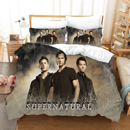 Supernatural Dean Sam Winchester 19 Duvet Cover Pillowcase Home Decor 3D Bedding Set