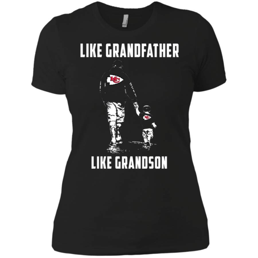 Ultimate Kansas City Chiefs Like GrandFather Like GrandSon t shirt Ladies’ Boyfriend shirt