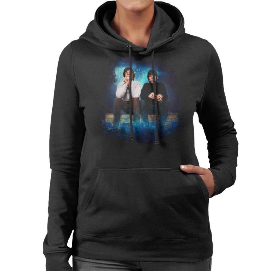 TV Times Mick Jagger And Keith Richards Of The Rolling Stones 1965 Women’s Hooded Sweatshirt