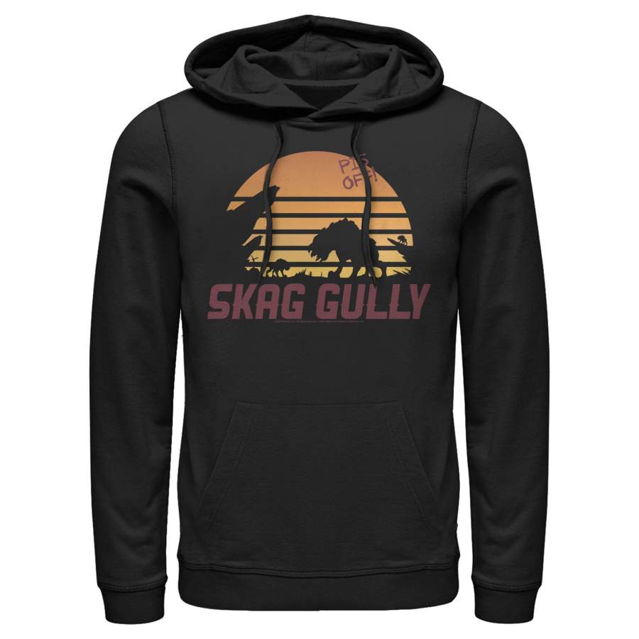 Borderlands 3 Men’s Skag Gully Silhouette  Lightweight Hoodie