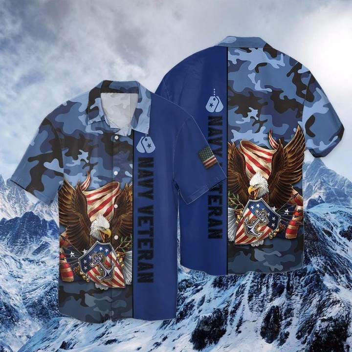 Navy Veteran Eagle Patriot Hawaii Shirt For Men Women Ha107528