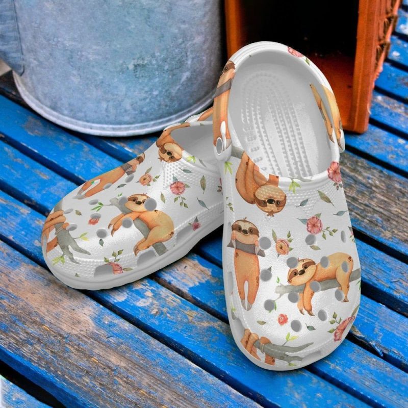 Sloth Cool Rubber clog Shoes Comfy Footwear