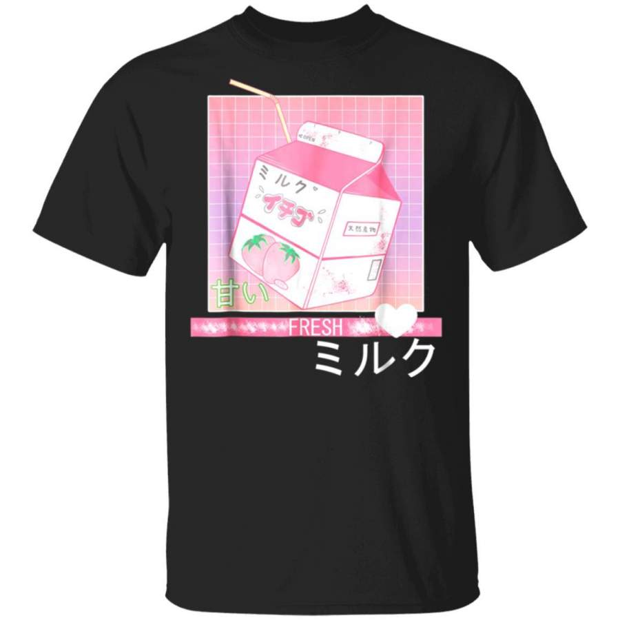 90s Japanese Otaku Stylish Aesthetic Milk T-Shirt