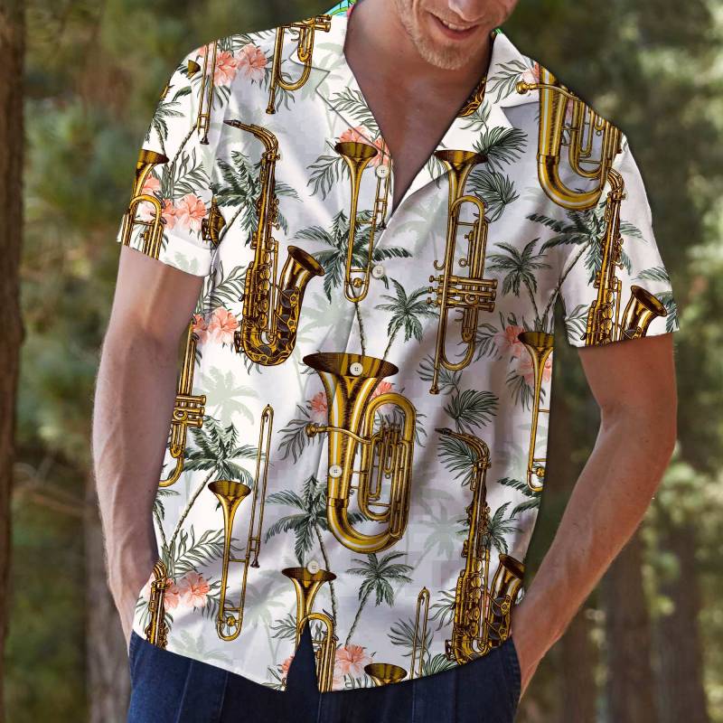 Artsyhomes Saxophone Tropical Vintage Hawaiian Ha14798