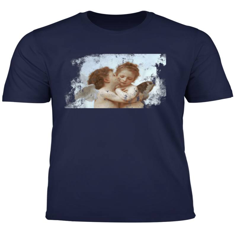 Angel Kissing Aesthetic Vintage Distressed Look T Shirt