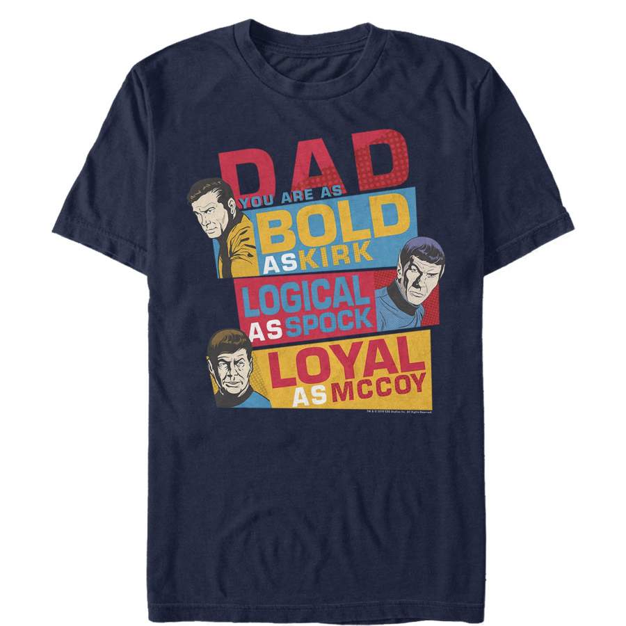 Star Trek Men’s Father’s Day Dad Qualities  T Shirt