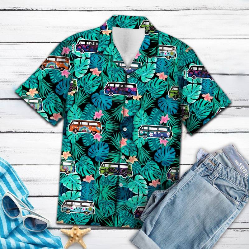 Caravan Camping Tropical Hawaiian Shirt Ha67119