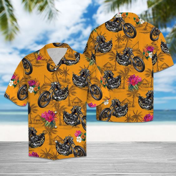 Motor Tropical Flowers Hawaiian Shirt – For Men And Women