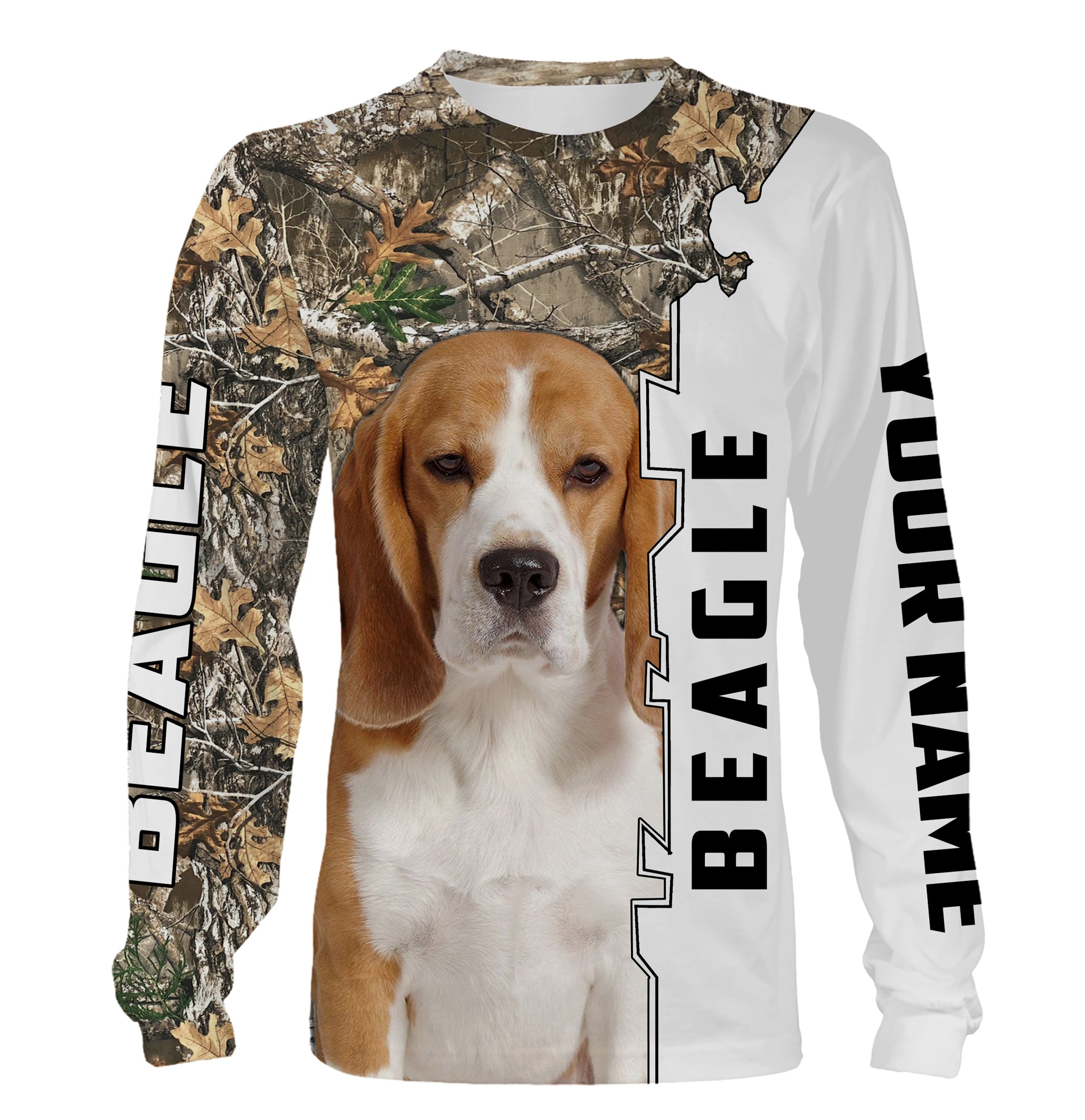 Beagle Rabbit hunting dog customized name 3D All over print Shirt, Sweatshirt, Hoodie Personalized hunting gift – FSD1098