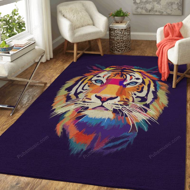 Tiger face pop art – Animal Wpap Rug Mats – Carpet