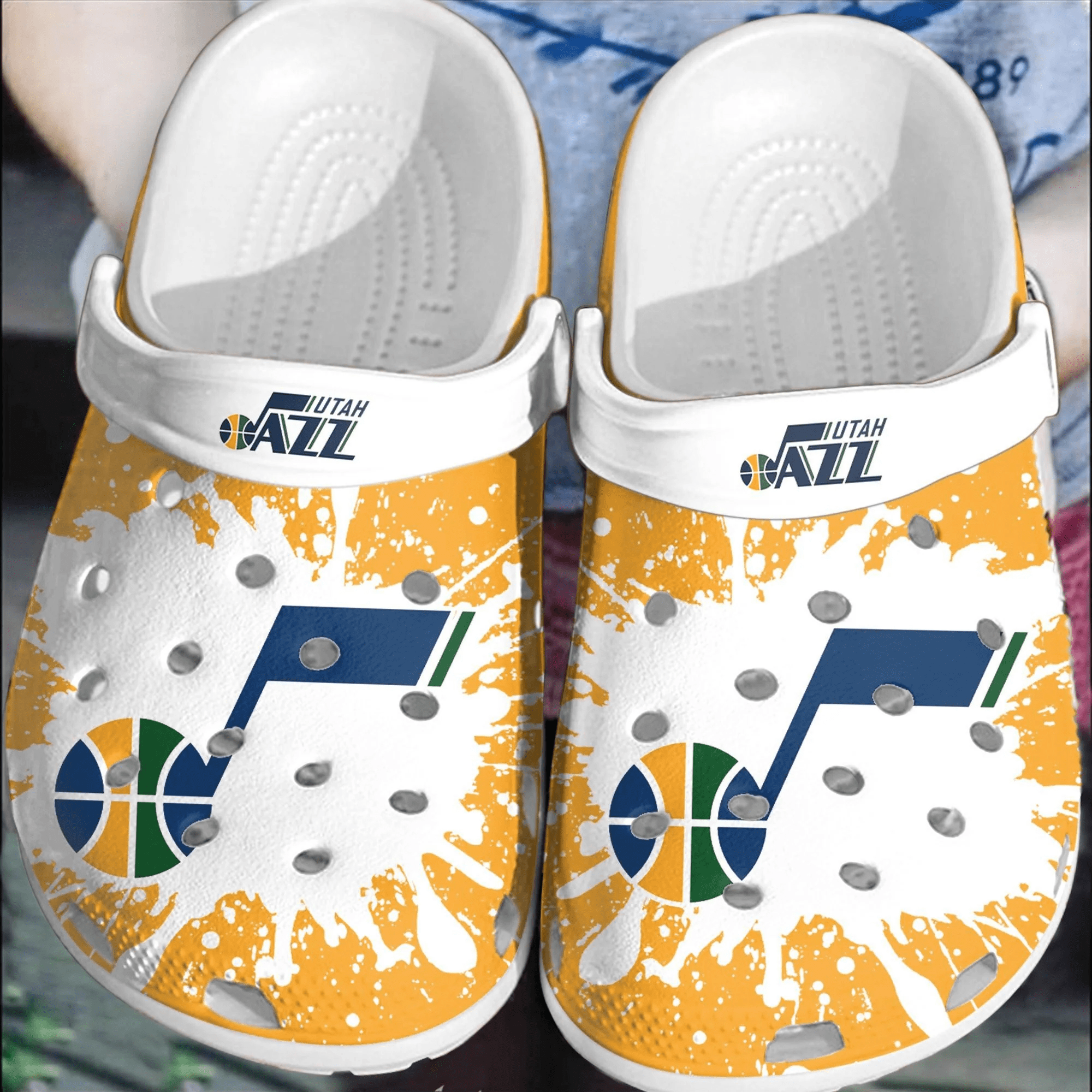 Utah Jazz Basketball Clogs Crocss Shoes Comfortable Crocband For Men Women