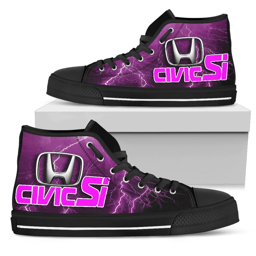 Honda Civic Si Thunder High Top Shoes Pink