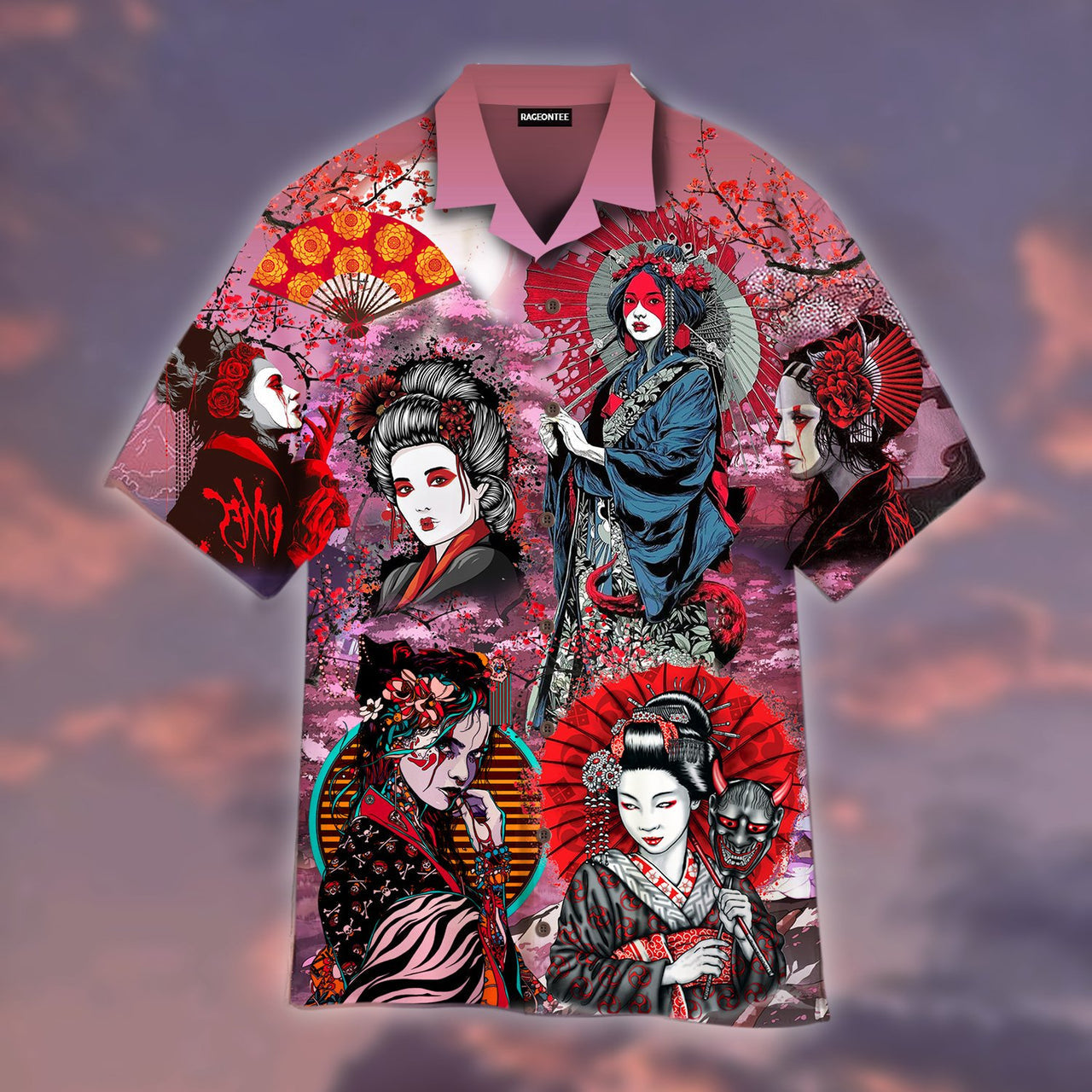 Beautiful Japanese Geisha Dream Aloha Hawaii Shirts For Men Women Ha257