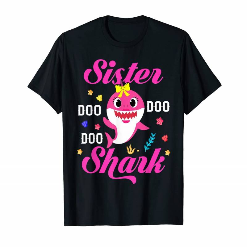 Sister Shark Gift Cute Baby Shark Family T-shirt