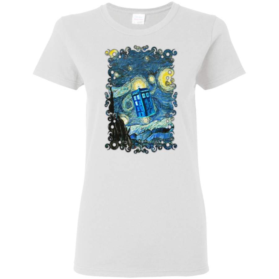 AGR Dr Who Tardis Police Box Womens T-Shirt