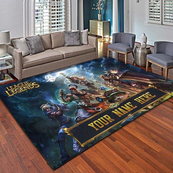 League Of Legends Personalized Rug, Living Room Carpet – Customized Floor Mat Home Decor