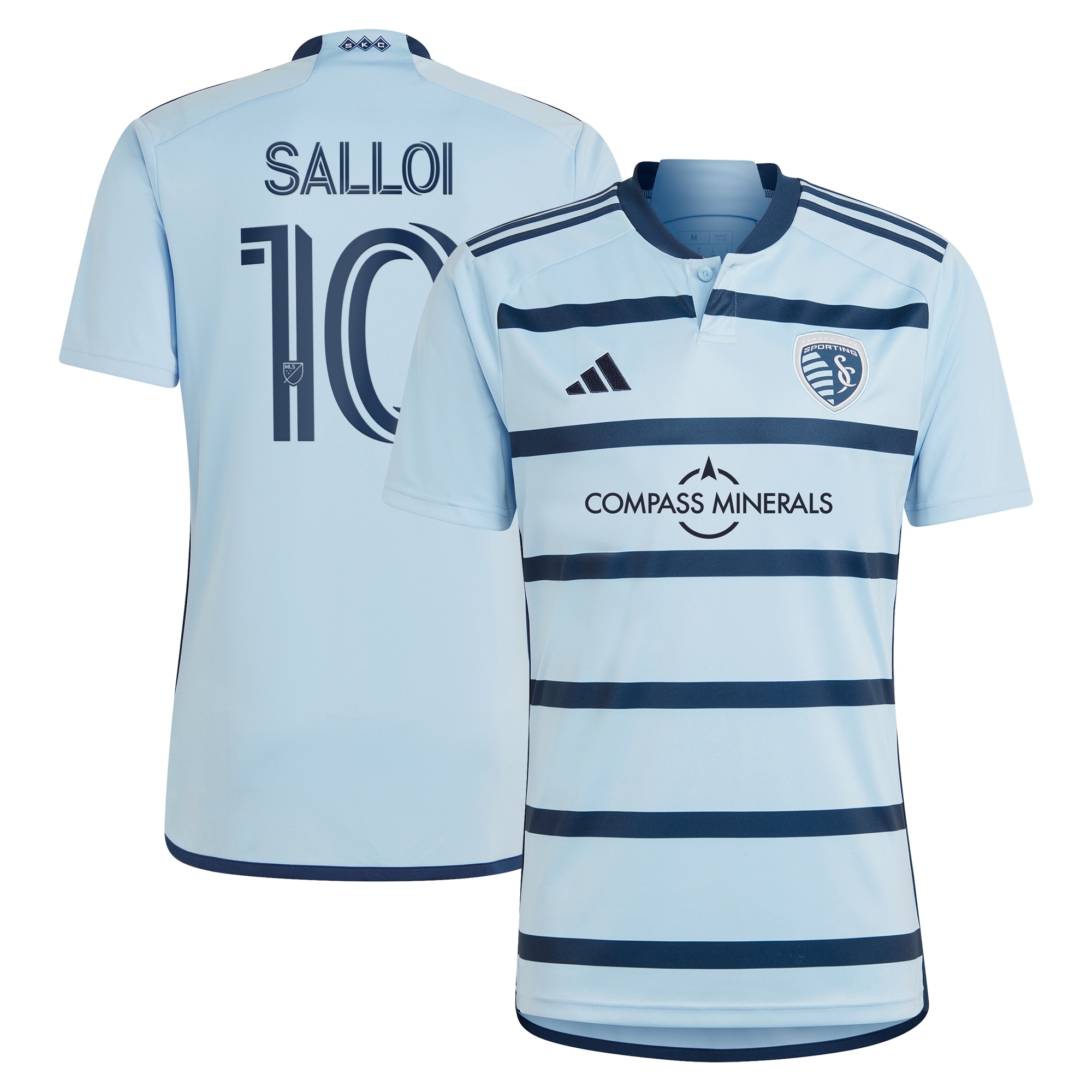 Daniel Salloi Sporting Kansas City 2024 Hoops 4.0 Replica Player Jersey  Light Blue