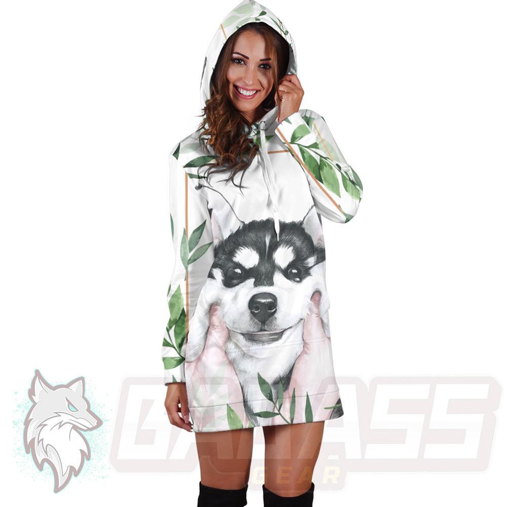 Husky in Hand HUK-0001 Hoodie Dress