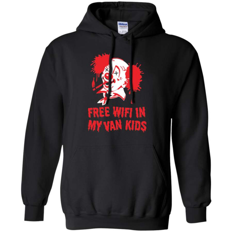 AGR Pennywise Free wifi in my van kids Hoodie