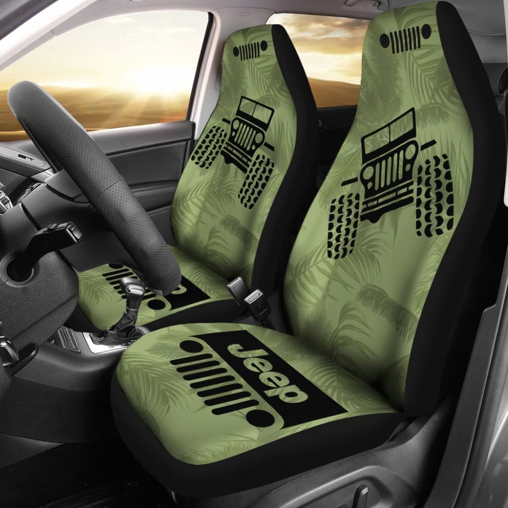 Jeep Offroad – Seat Cover Drabolive Black Beach Palms 101819