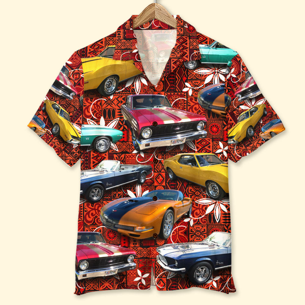 Custom Muscle Car Photo Hawaii Elvis Tribal Gift For Lovers Ha97285