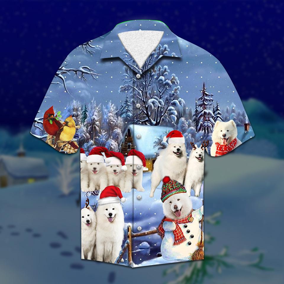 Samoyed Christmas Hawaii Shirt For Men And Women Ha59355