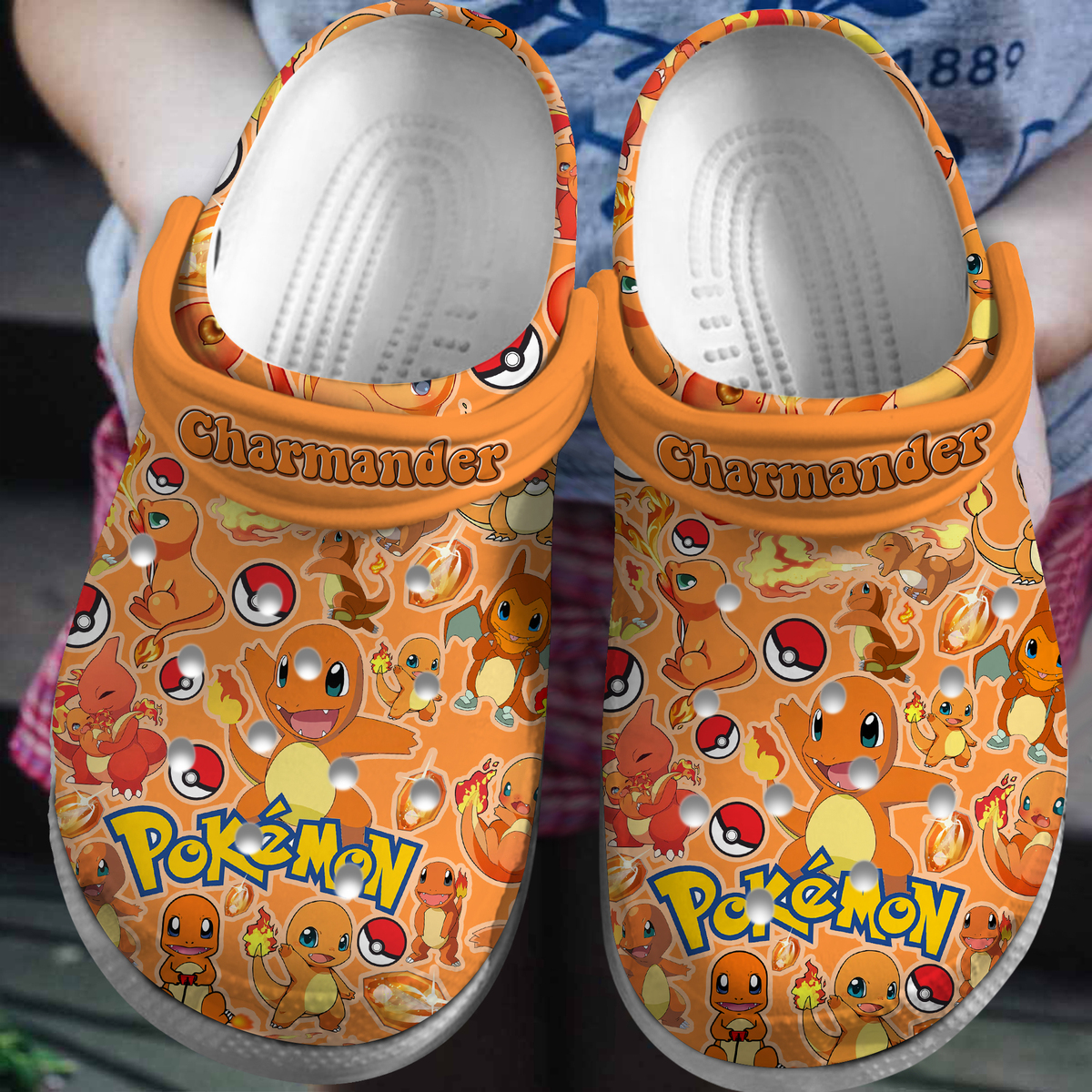 Charmander Pokemon Crocs Crocband Clogs Shoes Comfortable For Men Women and Kids 2