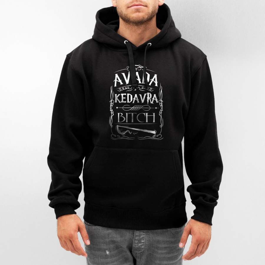 Avada Kedavra B*tch Magic Spell Muggles Wizard Unisex Pullover Hoodie Adult
