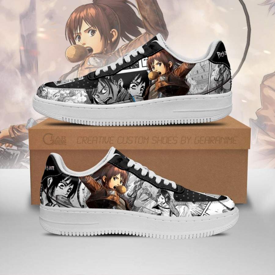 AOT Sasha Air Sneakers Attack On Titan Anime Shoes Mixed Manga