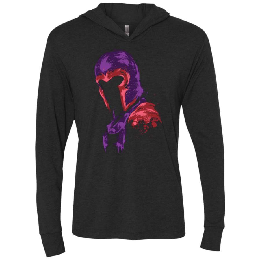 The Power of Magnetism Triblend Long Sleeve Hoodie Tee