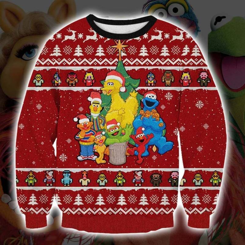 The Muppet Show 3D Print Ugly Christmas Sweatshirt