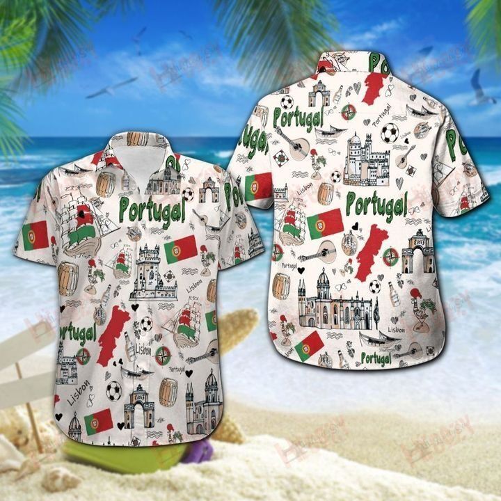 Portugal Hawaiian Shirts Shorts Ha17408