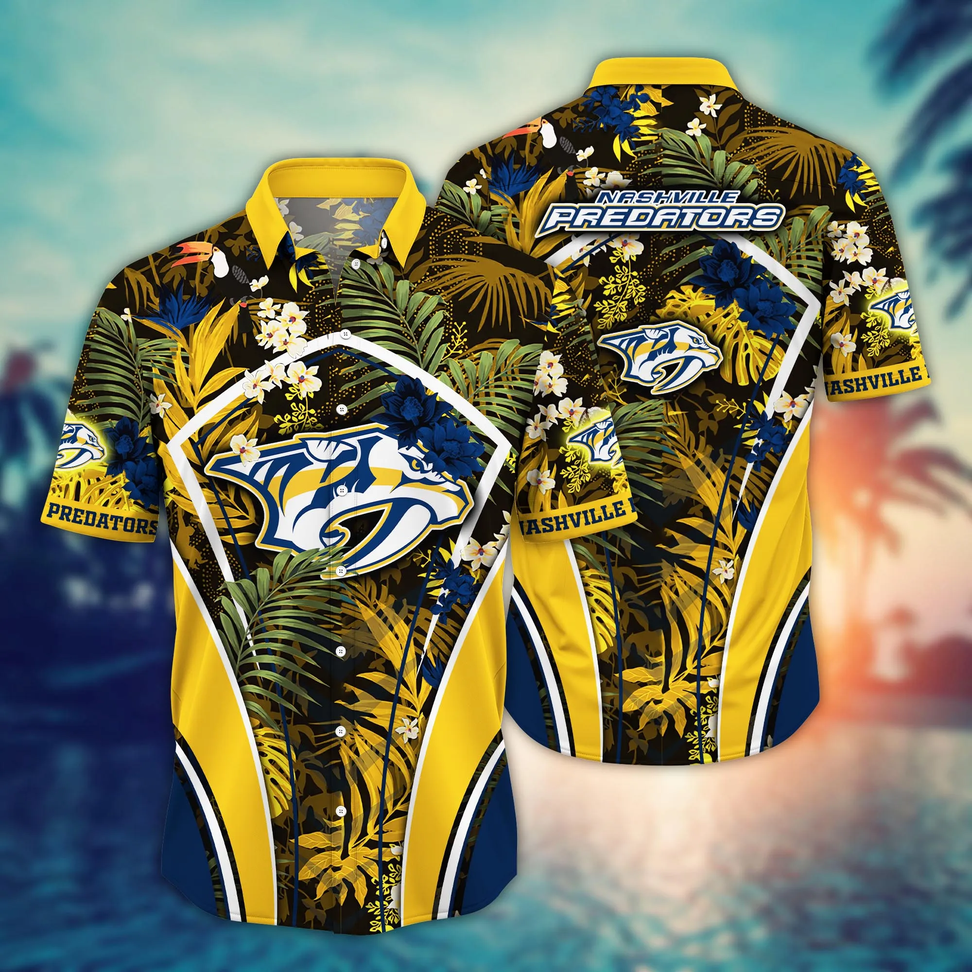 Nashville Predators Nhl Hawaiian Shirt Swimsuits Aloha Shirt