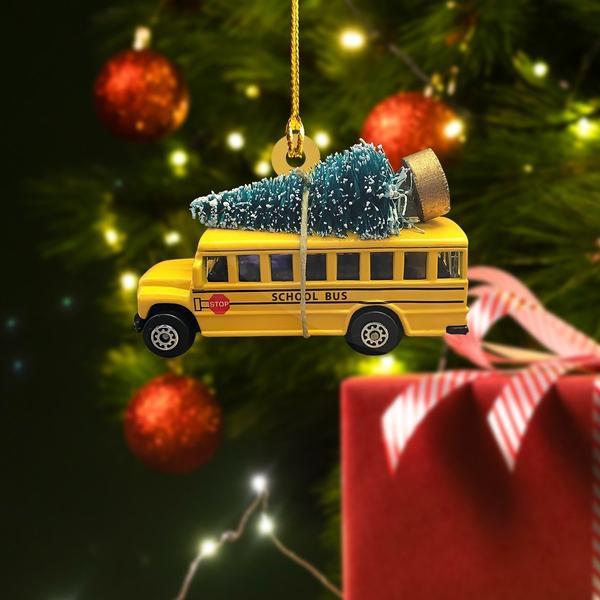 Shaped Ornament – School Bus – Nvc97 Christmas Ornament