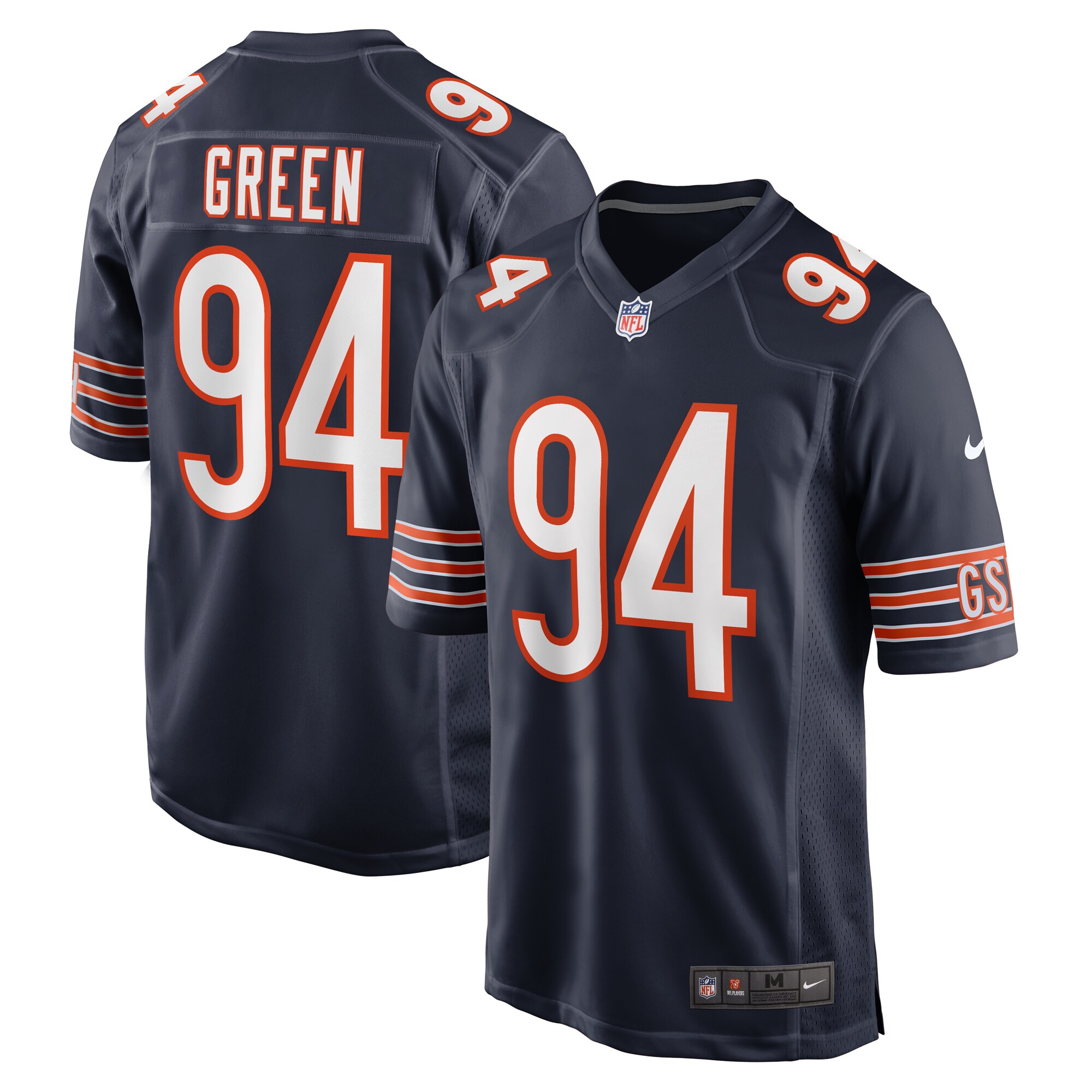 Rasheem Green Chicago Bears Game Jersey – Navy