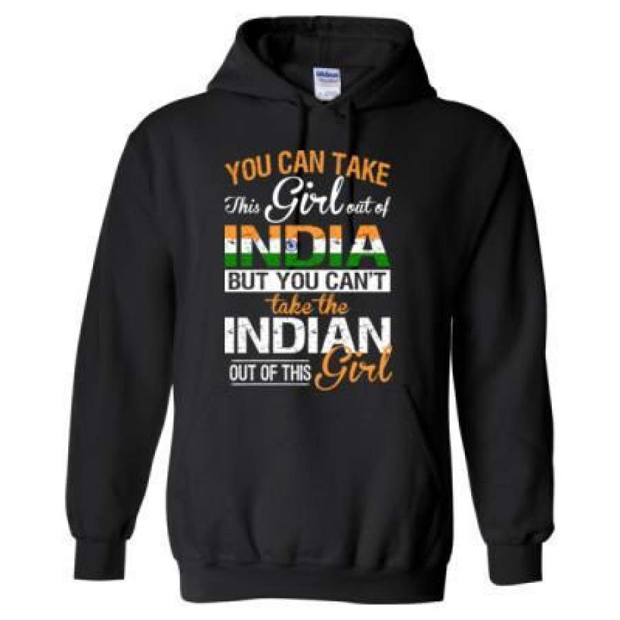 AGR You Can Take The Girl Out Of India But You Cannot Take The Indian Out Of This Girl – Heavy Blend™ Hooded Sweatshirt