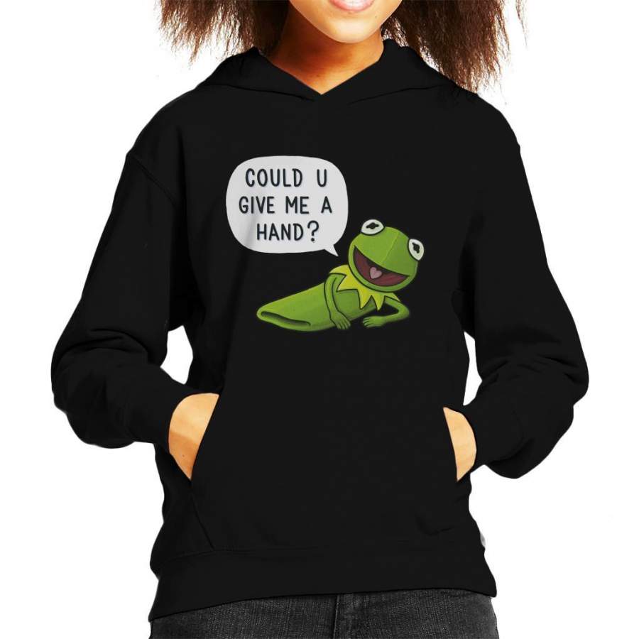 The Muppets Kermit The Frog Give Me A Hand Kid’s Hooded Sweatshirt