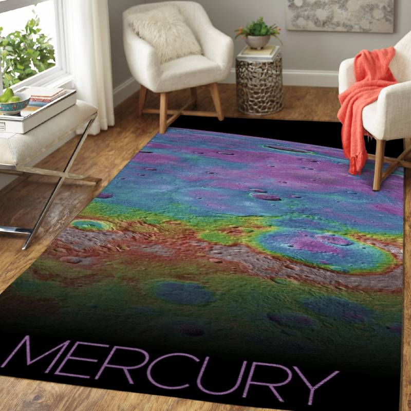 Photography of Mercury – Space Area Rug Carpet