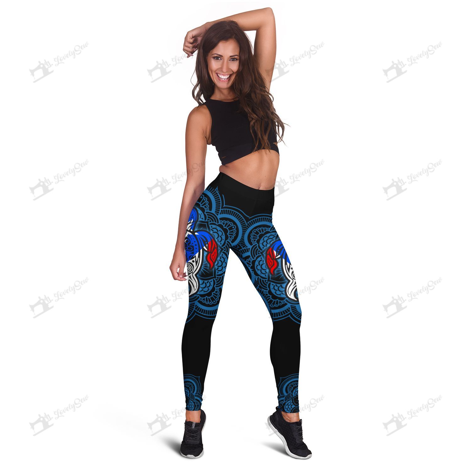 Turtle Taino Puerto Flag Leggings and Hollow Tank Top BIL20121901