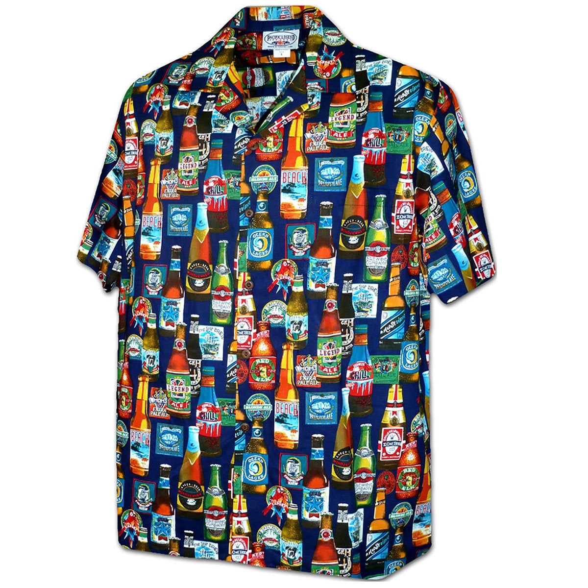 Beer Blast Navy Hawaii Summer Shirt Ha18384