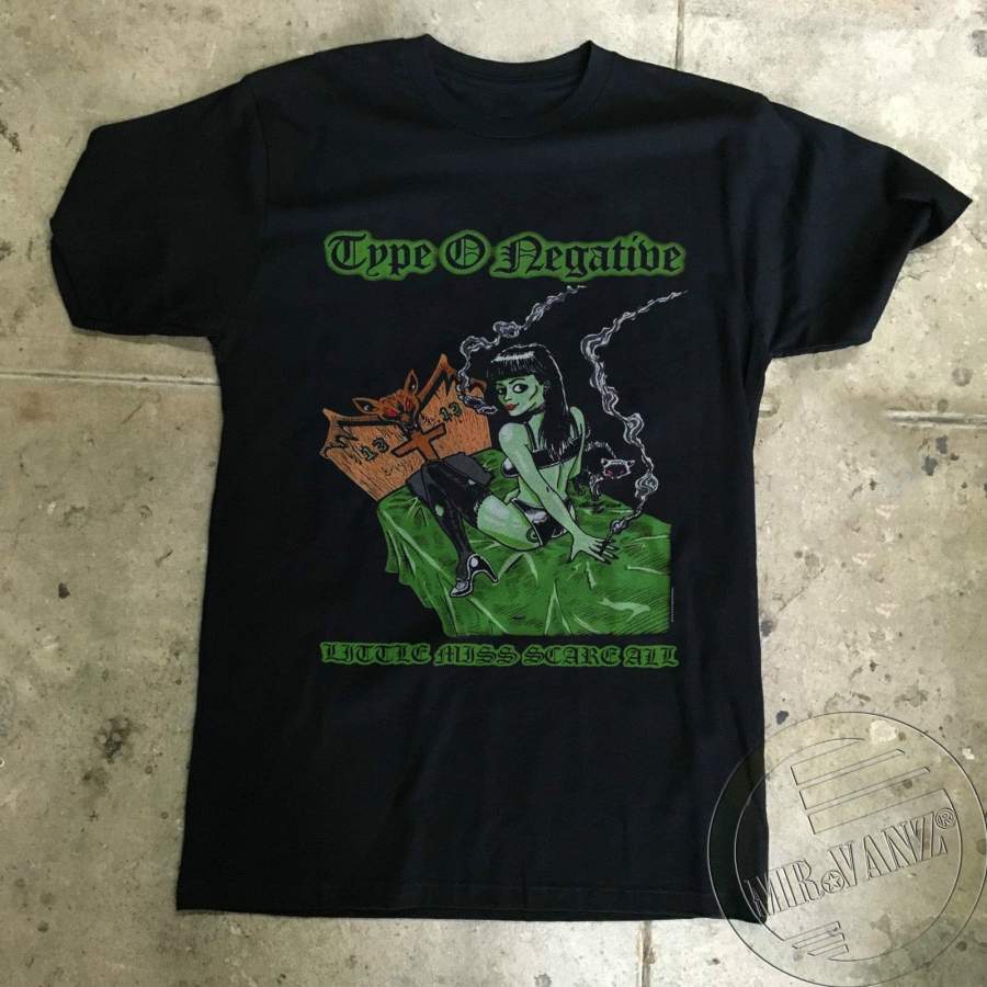 Vtg Type O Negative Little Miss Scare All T-Shirt